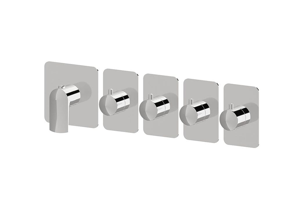 Термостатический смеситель для душа с 5 отверстиями Newform многофункциональные термостаты с 4 выходами ARCH-00110365