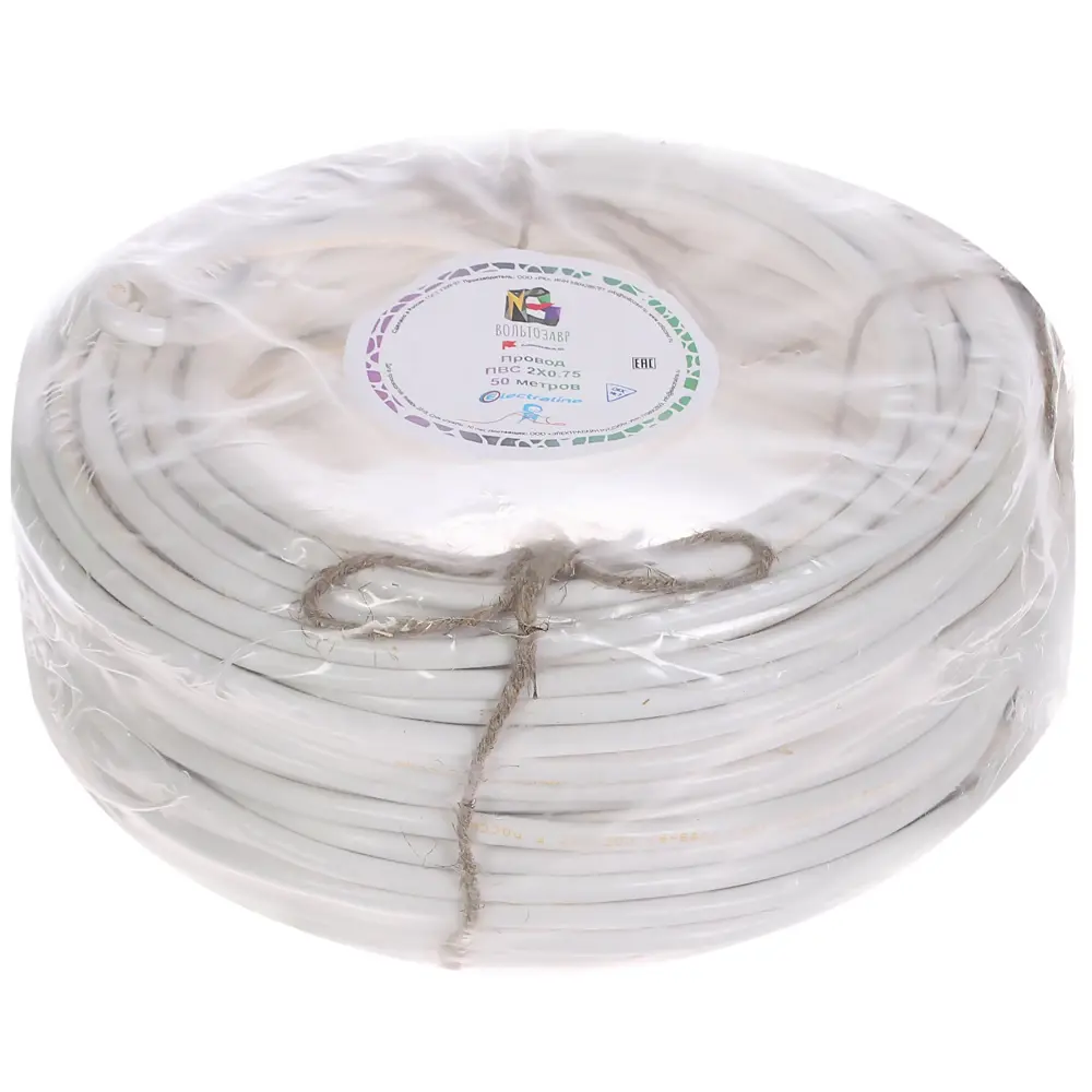Провод Electraline ПВС 2х0.75 50 м (ГОСТ) STLM-2137474 - Вид №2