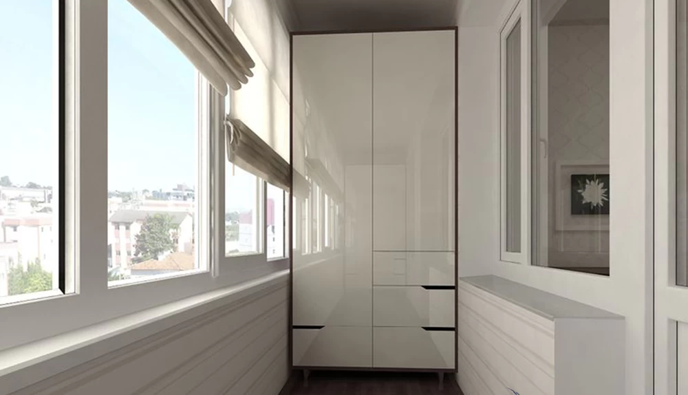 Пластиковые дверцы для шкафа на балконе
