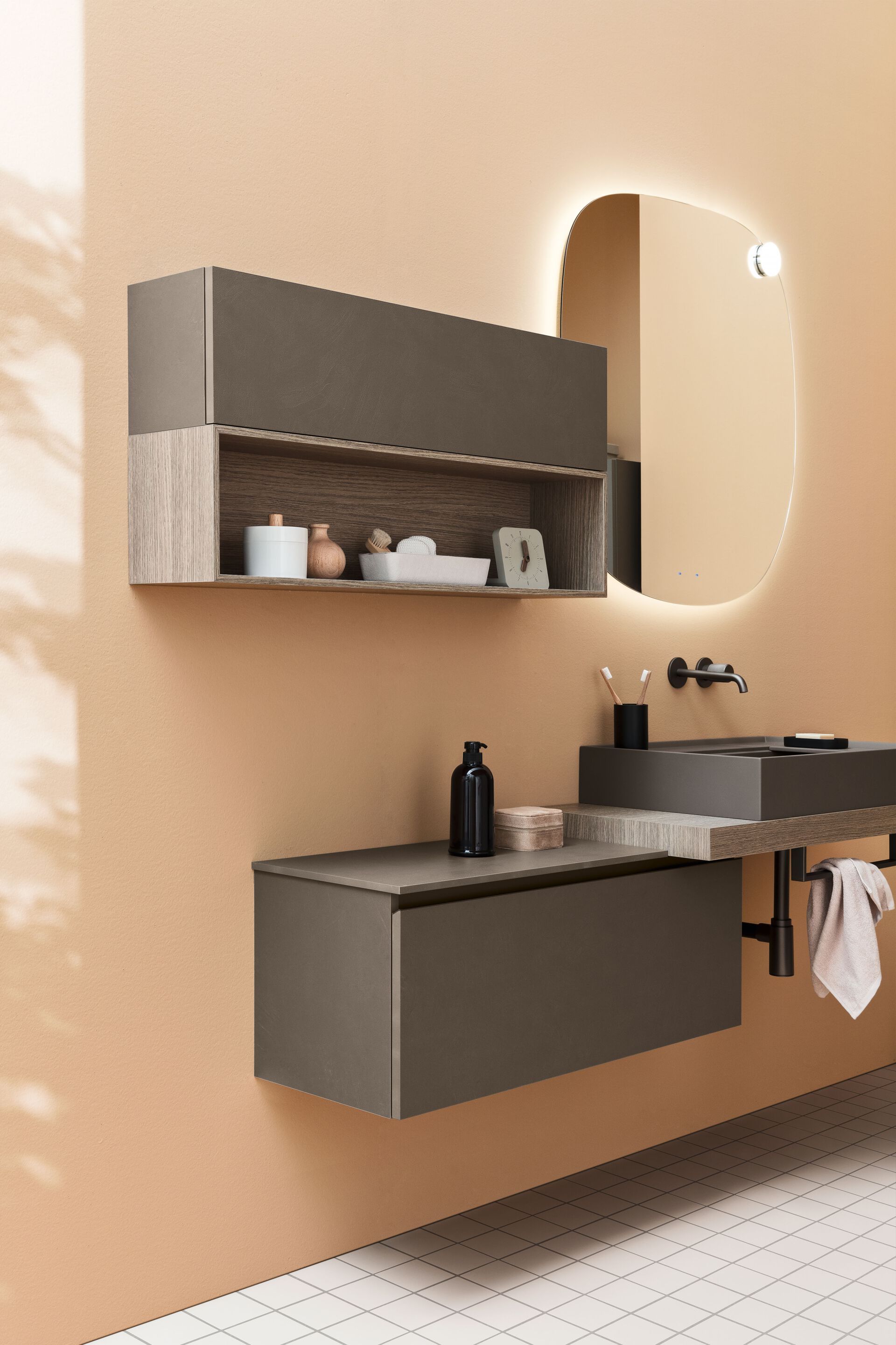 Термо текстурированный подвесной умывальник ARBLU Dress System ARCH-00023447 - Вид №2