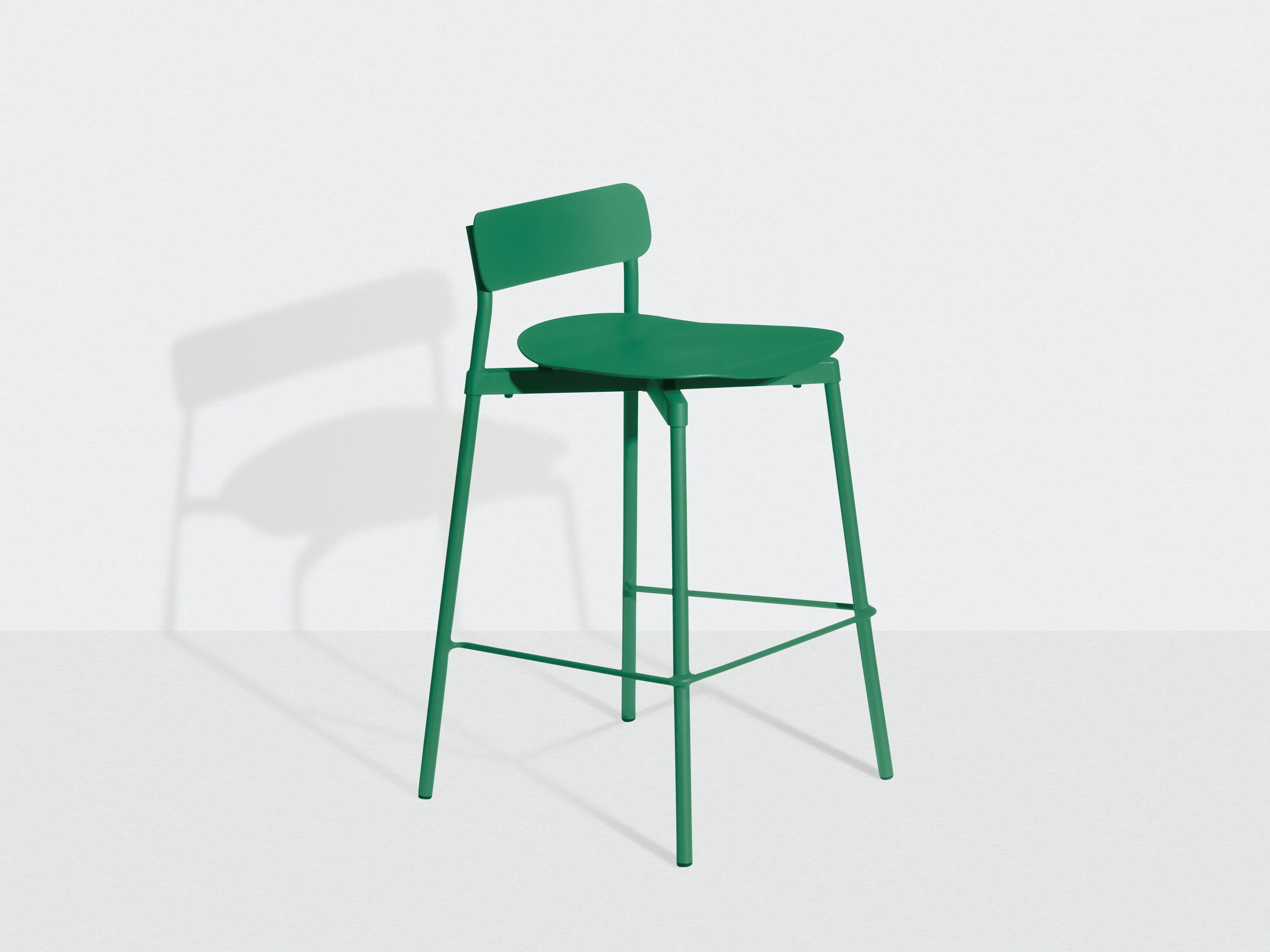 Высокий штабелируемый алюминиевый стул с порошковым покрытием с подставкой для ног Petite Friture Fromme ARCH-00091817 - Вид №30