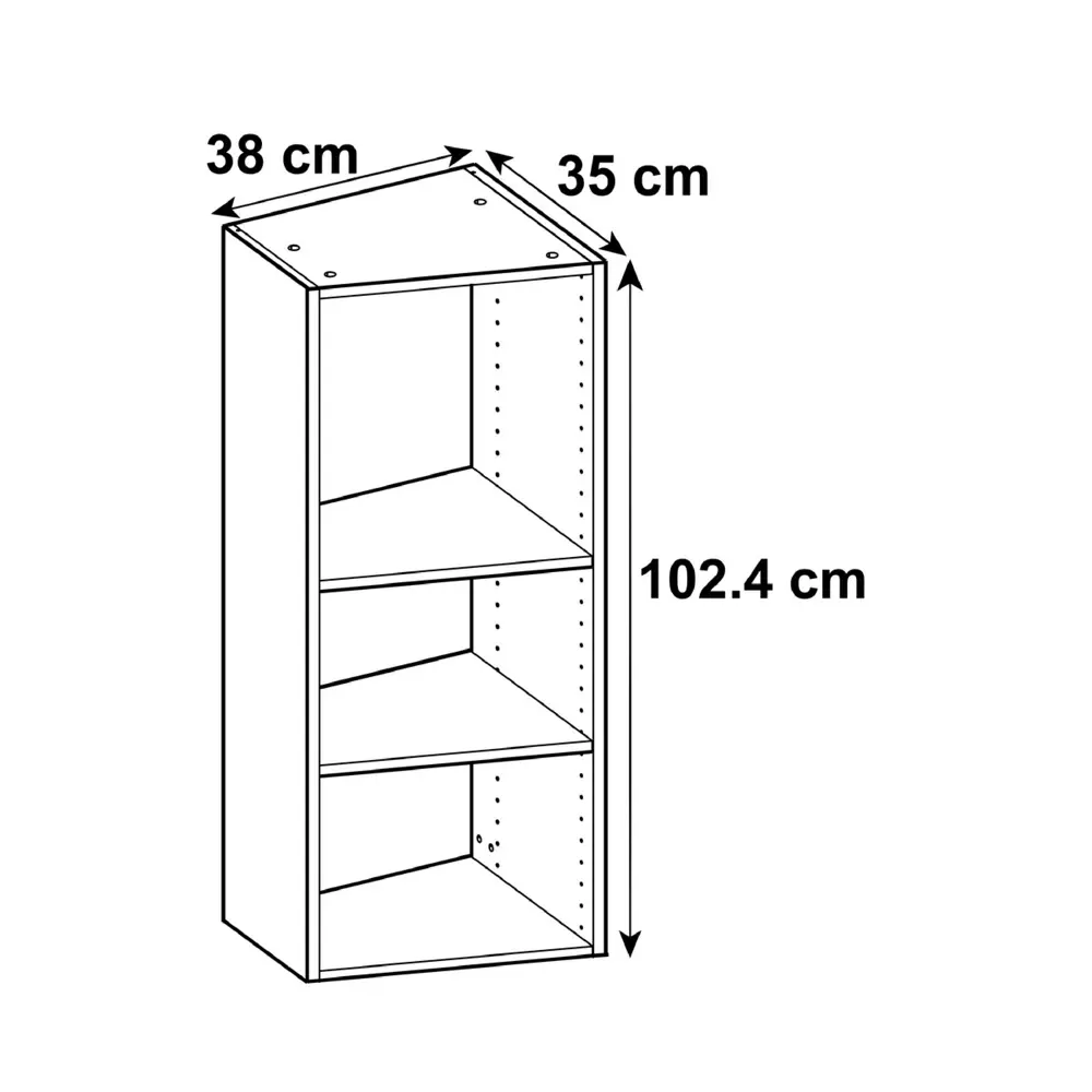 Угловой навесной каркас DELINIA ID для Г-образной кухни 38.7×102.4×35 см 82000377 STLM-0863806 - Вид №7