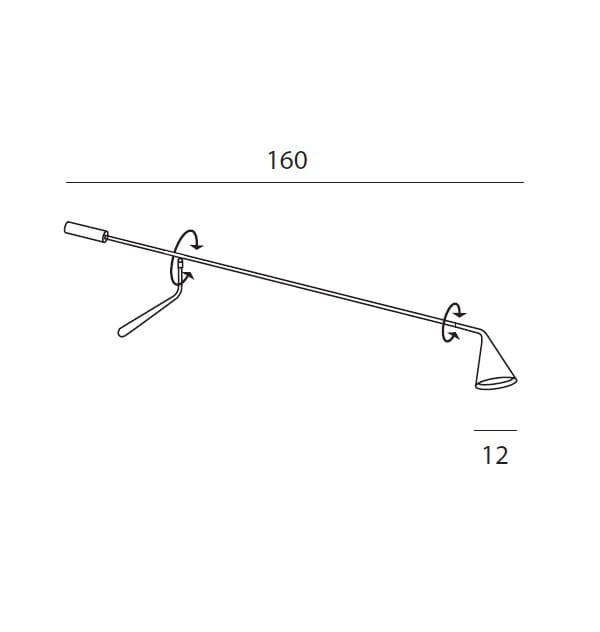 Регулируемая металлическая настенная лампа Tooy ARCH-00061052 - Вид №5