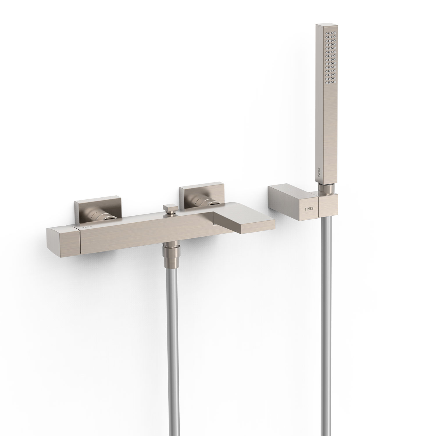 ТОНКИЙ настенный смеситель с одной ручкой для ванны и душа-20217001AC TRES 