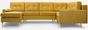 20308 Модульный диван Velvet Yellow LAB interior Динс-2