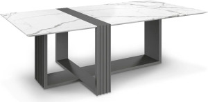 Серый обеденный стол LUXXU Vertigo