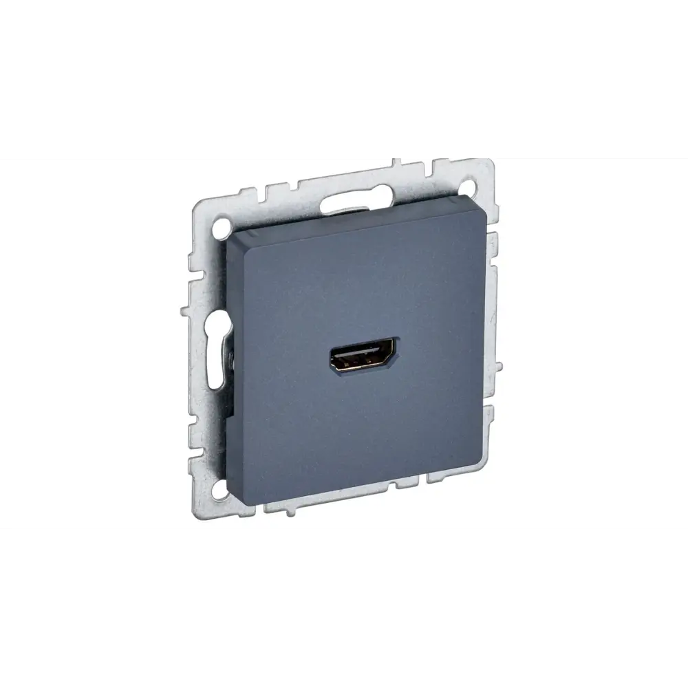 Розетка HDMI встраиваемая IEK Brite без заземления цвет маренго 89361860 STLM-2016272