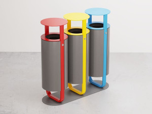 Корзина для мусора с крышкой