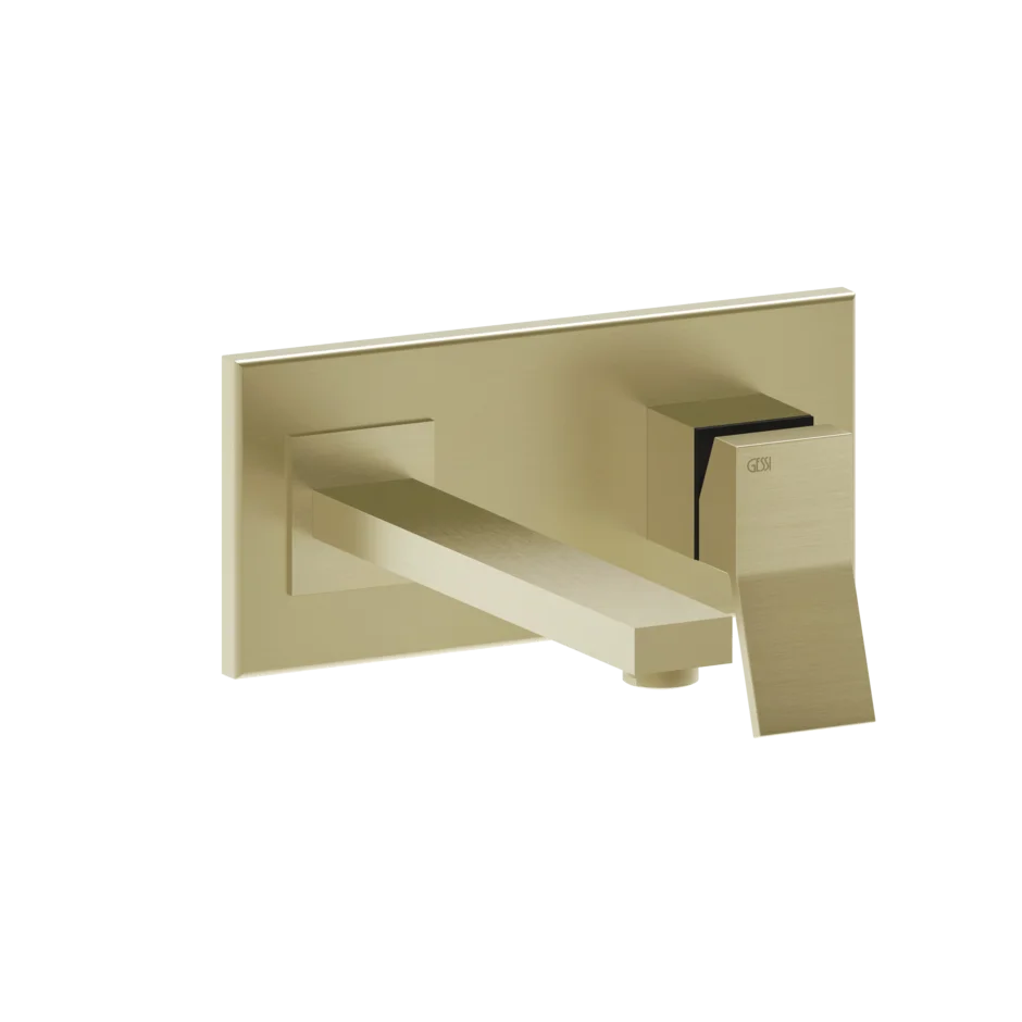 Смеситель для умывальника 53084 727 Gessi Rettangolo k ЛАТУНЬ МАТОВАЯ PVD 53084727