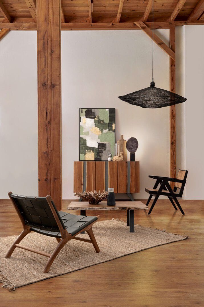 Шкаф из акации с распашными дверями BIZZOTTO Aron ARCH-00122501 - Вид №3