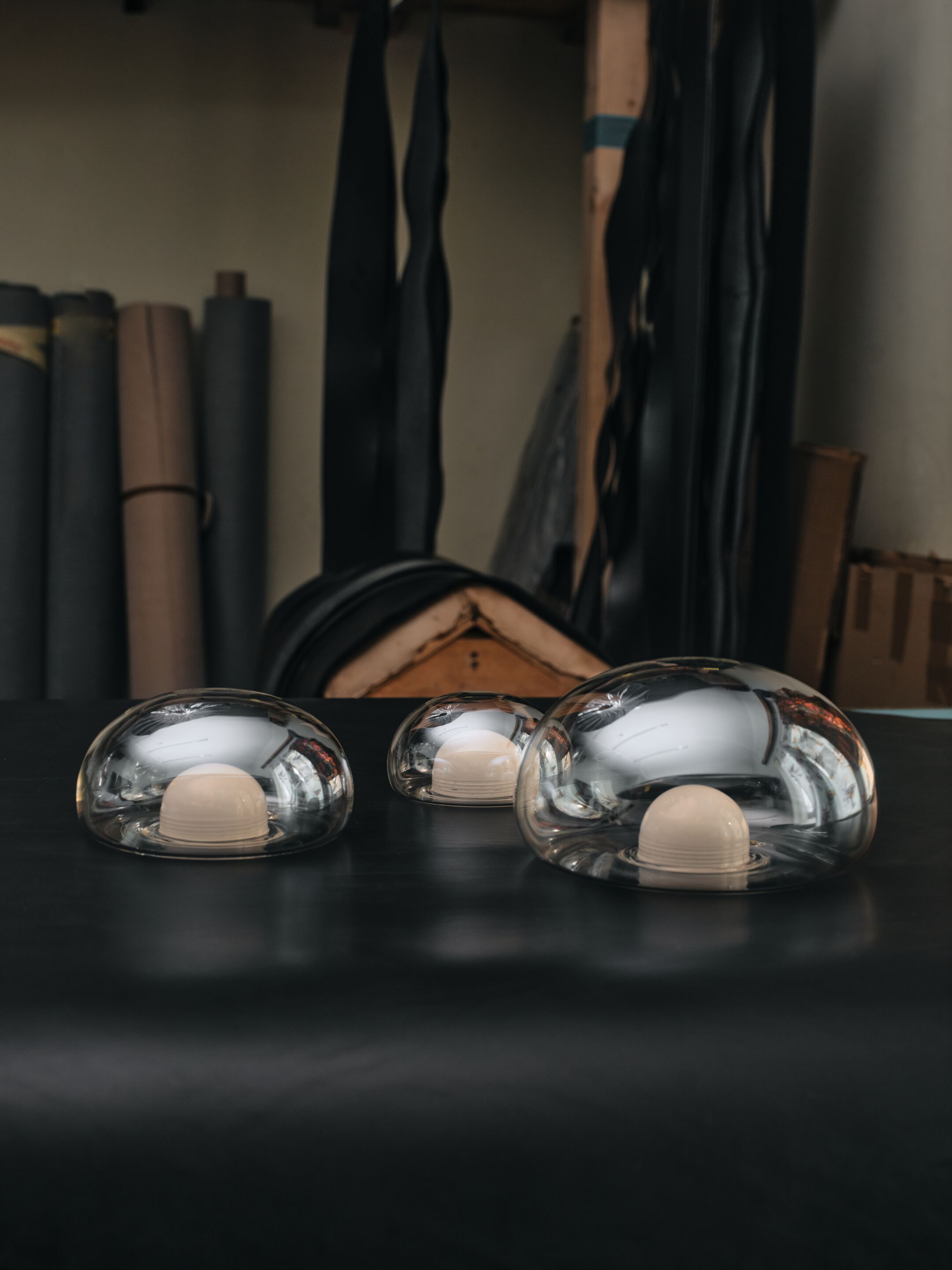 Светодиодный торшер из веганской кожи и выдувного хрусталя bomma Dew Drops ARCH-00062435 - Вид №21