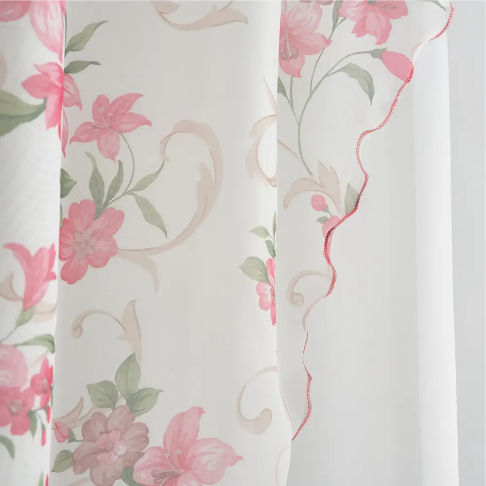 Комплект штор на ленте для кухни Офелия 300x160 см цвет красный WITERRA STLM-2081059 - Вид №4