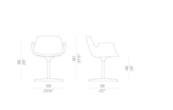 Мягкий стул с подлокотниками Lapalma ARCH-00102924 - Вид №8