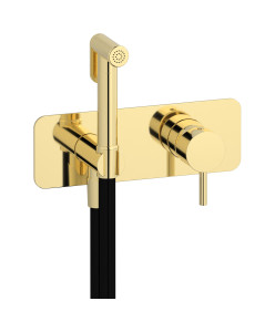 Внешние части гигенического душа со смесителем. WE ARE IB mt706ii Pale Gold MilanoTorino
