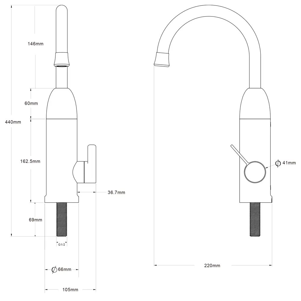 Проточный водонагреватель Oasis KP-PL для раковины с защитой от перегрева 89411271 STLM-1576024 - Вид №2