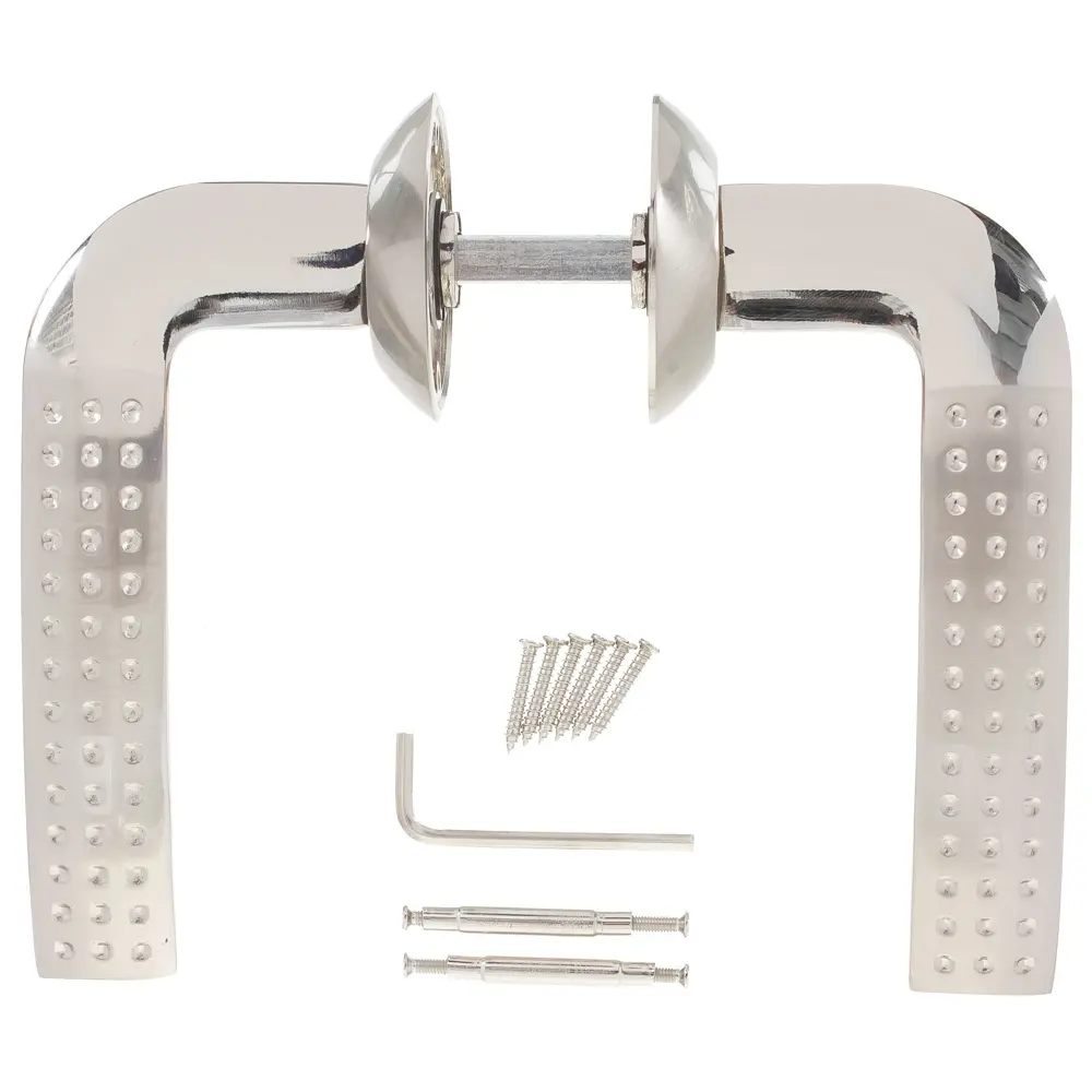 Ручки дверные на розетке EDS-09-10, цвет хром EDSON STLM-2173246 - Вид №2