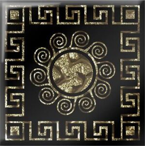 Напольная вставка Византия золото 6,6х6,6