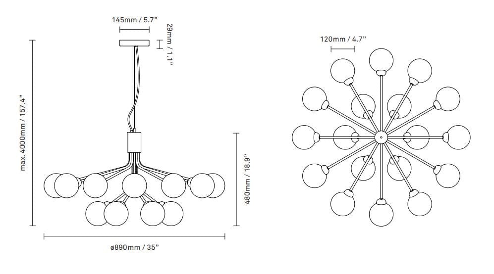 Стеклянный подвесной светильник Nuura Apiales ARCH-00011706 - Вид №4
