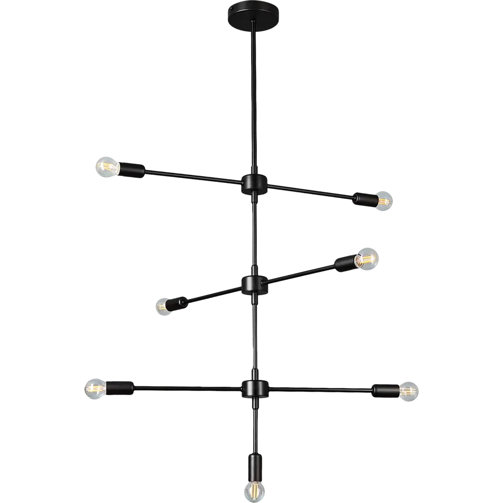 Люстра Freya Firefly: классический черный светильник с 7 плафонами 89335713 STLM-1545442 - Вид №2