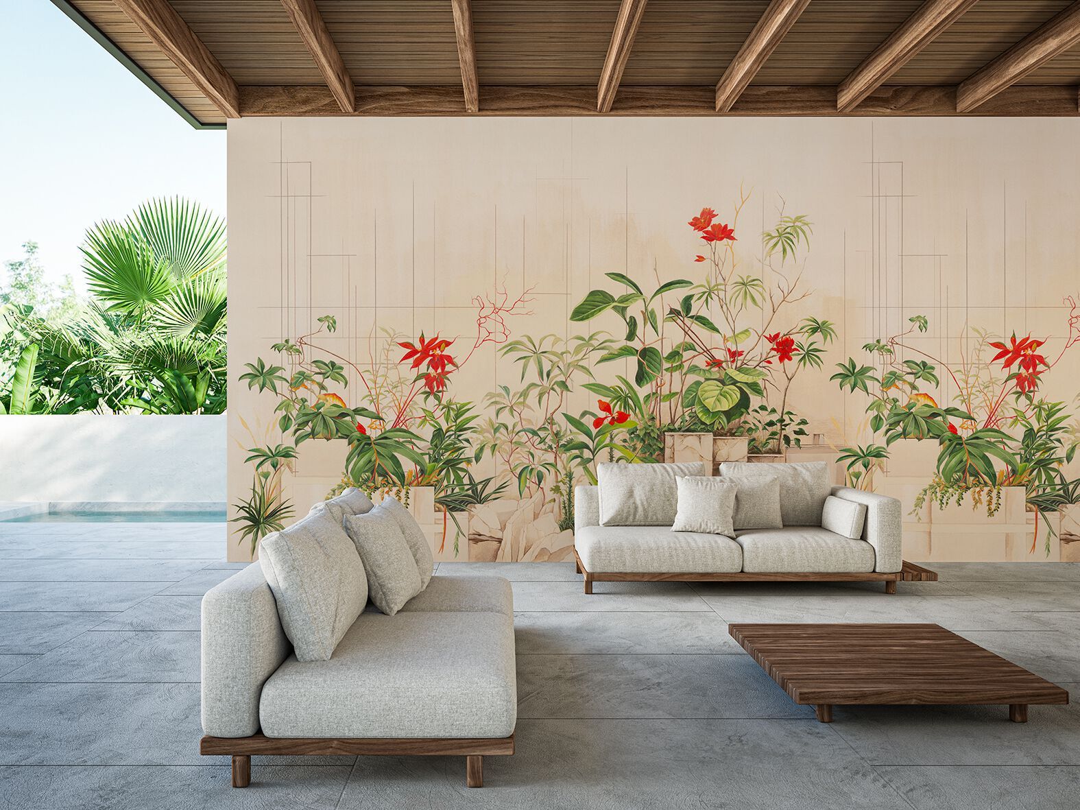 Carta da parati PVC free, eco-friendly, lavabile WallPepper OASIS ARCH-00087060