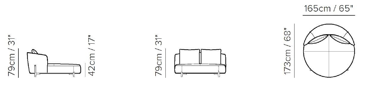 Мягкая спальная кровать Natuzzi Italia AMALIA ARCH-00099085 - Вид №6