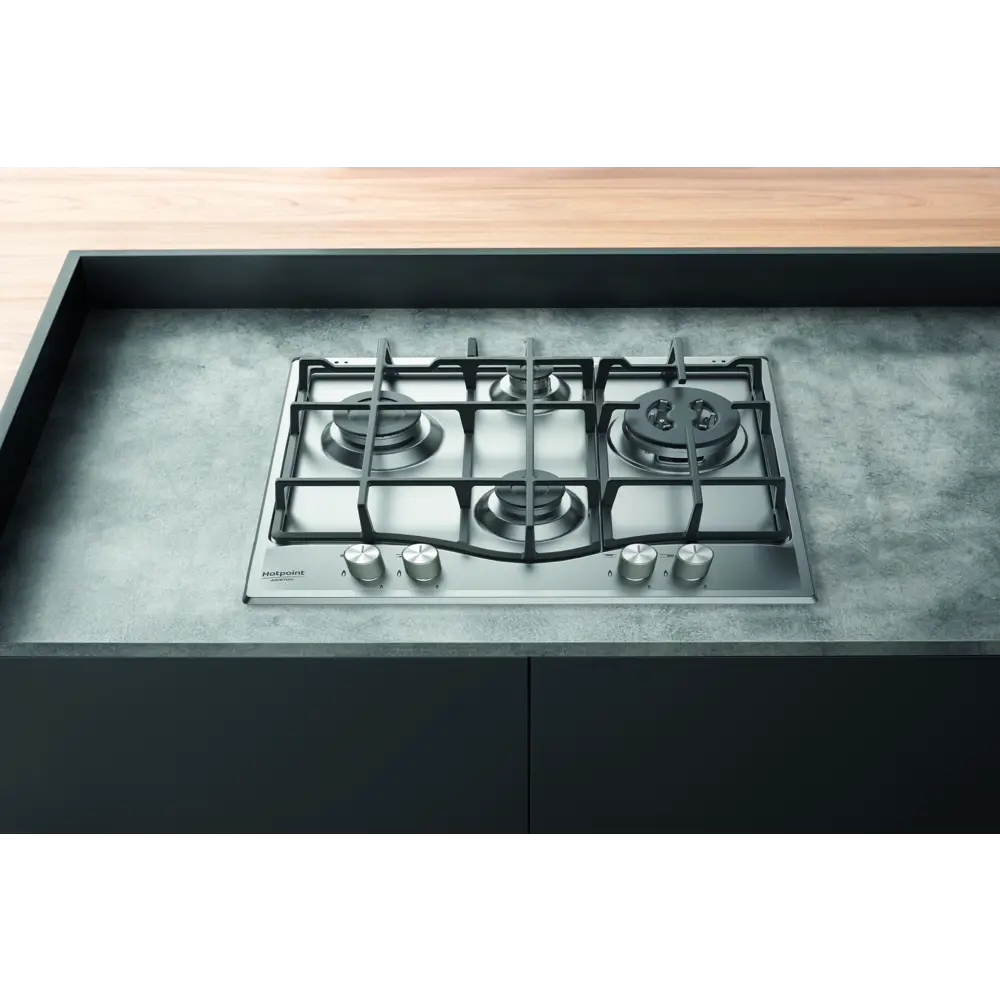 Газовая варочная панель Hotpoint-Ariston M 64 T GH IX 59 см 4 конфорки цвет нержавеющая сталь 85207985 STLM-2047579  - Вид №3