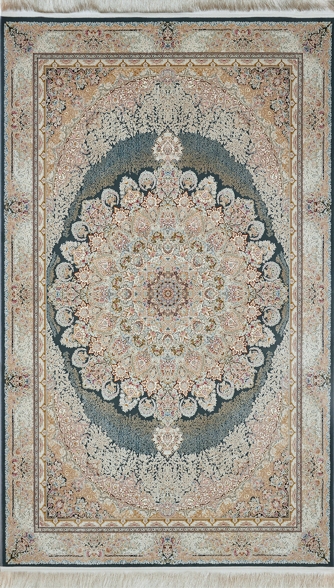 86370675 Ковер полиэстер Anosha 250х350 см цвет голубой STLM-0068266 Santreyd 