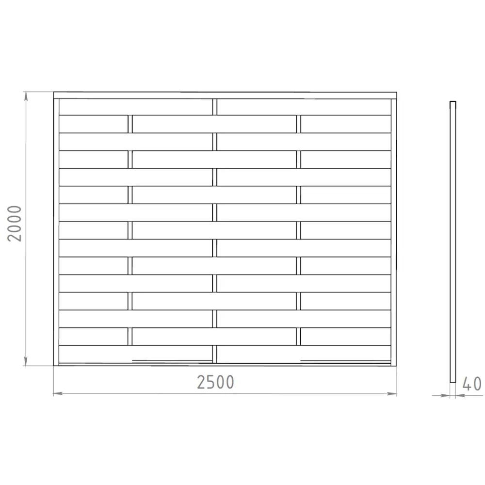 Забор-жалюзи Утес 2x2.5 м цвет коричневый Santreyd STLM-2109024 - Вид №2
