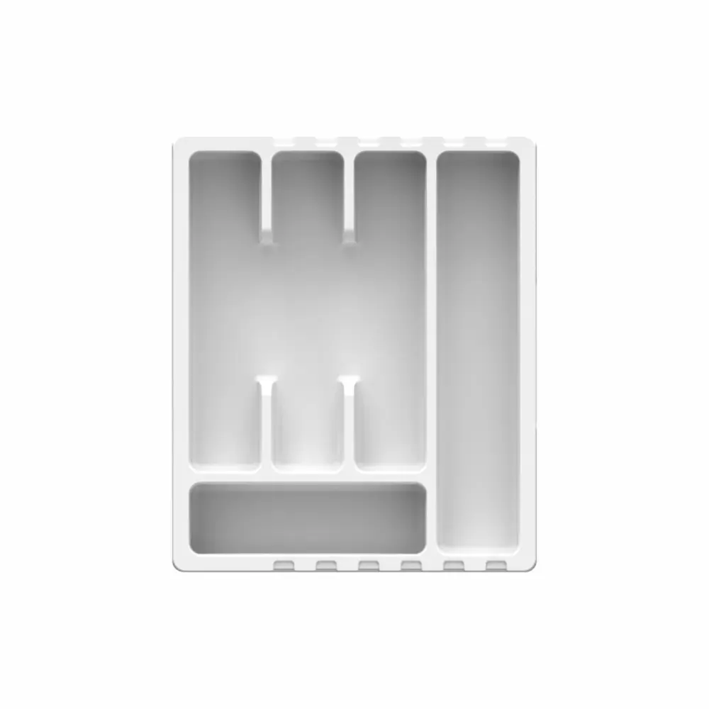 Лоток для столовых приборов 6 отсеков Мартика 5.6x30x36 см полипропилен цвет белый STLM-2014231 - Вид №2