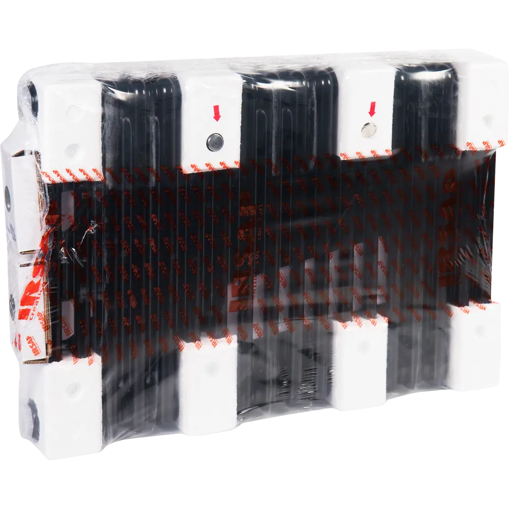 Радиатор трубчатый Irsap Tesi RT305651810A430 500/100 18 секций боковое подключение сталь черный STLM-2074141 - Вид №5