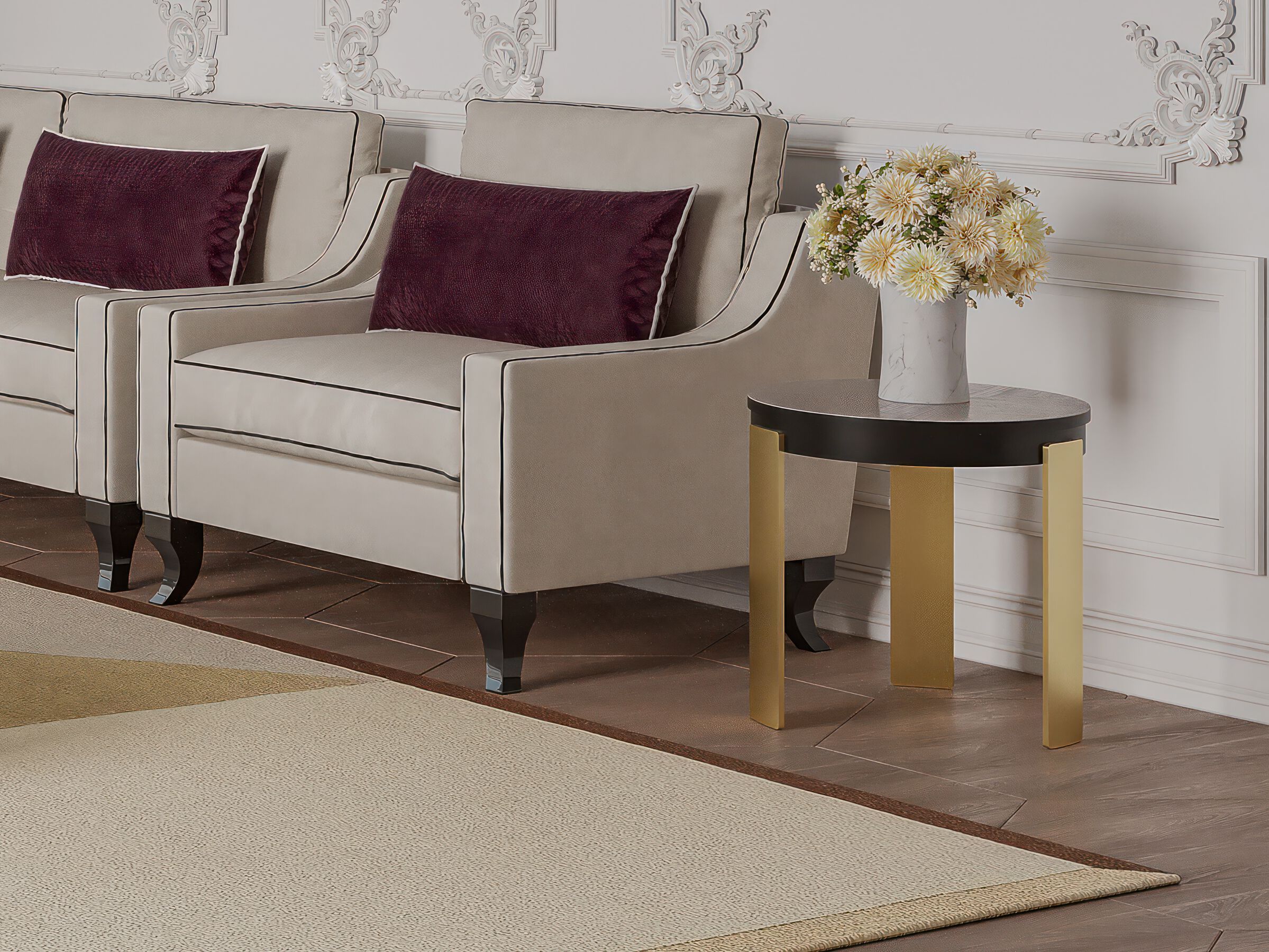 Круглый деревянный журнальный столик GUERRA VANNI Studio Privè ARCH-00093357 - Вид №1