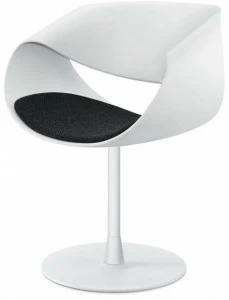 ZÜCO Вращающийся стул из пластика с круглым основанием из алюминия Little perillo Pt 512