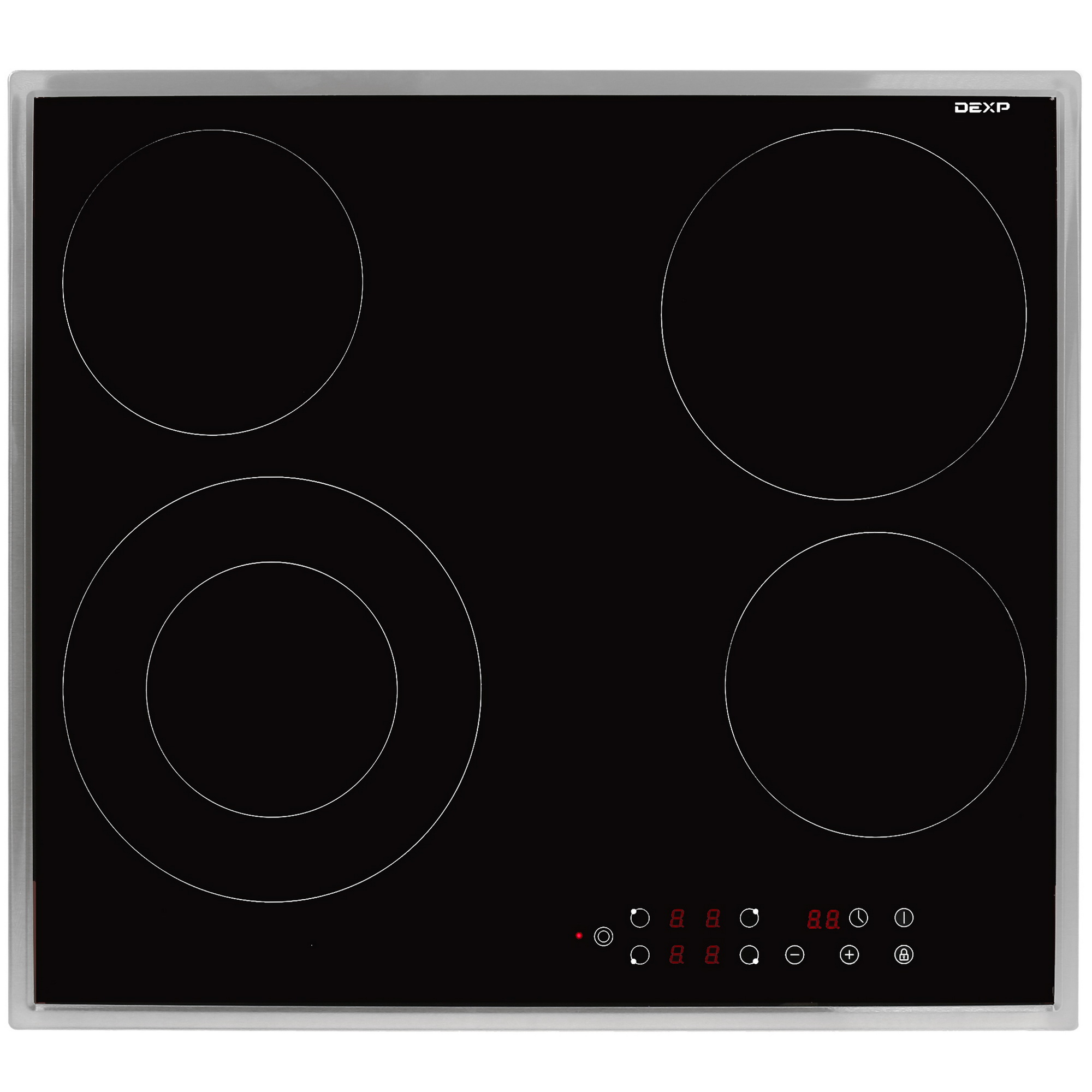 1671588 Электрическая варочная поверхность DEXP 9M4CTYL/B STDN-0096402