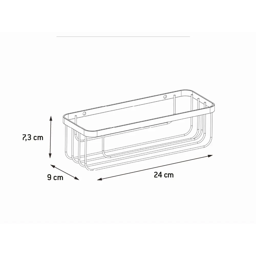 Полка для ванной прямоугольная Sensea Essential цвет хром STLM-2052655 - Вид №8