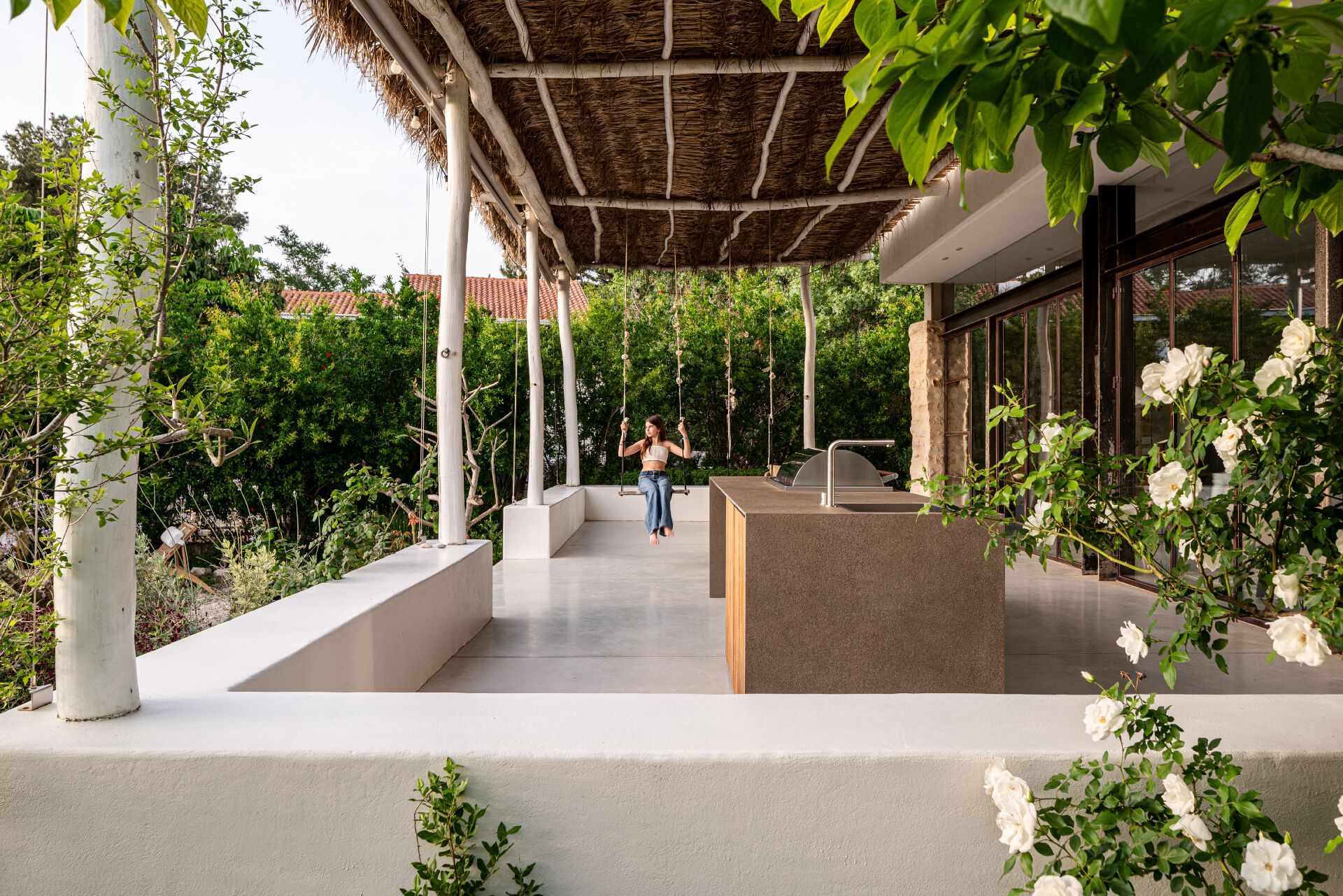 Алюминиевая наружная кухня с порошковым покрытием с барбекю capocuòco слой ARCH-00070548 - Вид №1