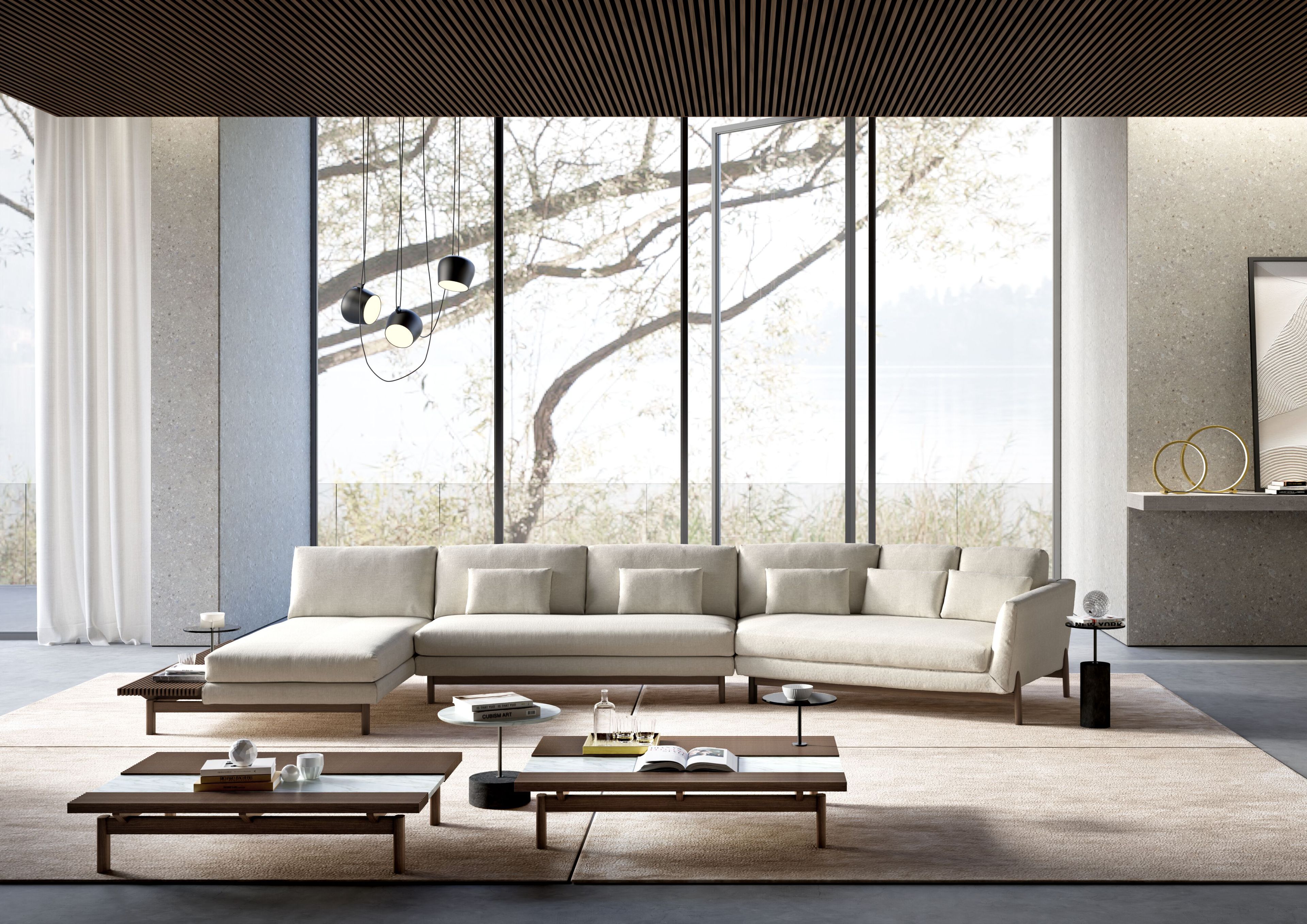 Секционный диван из кожи или ткани Vibieffe 150 FEEL ARCH-00079667 - Вид №3