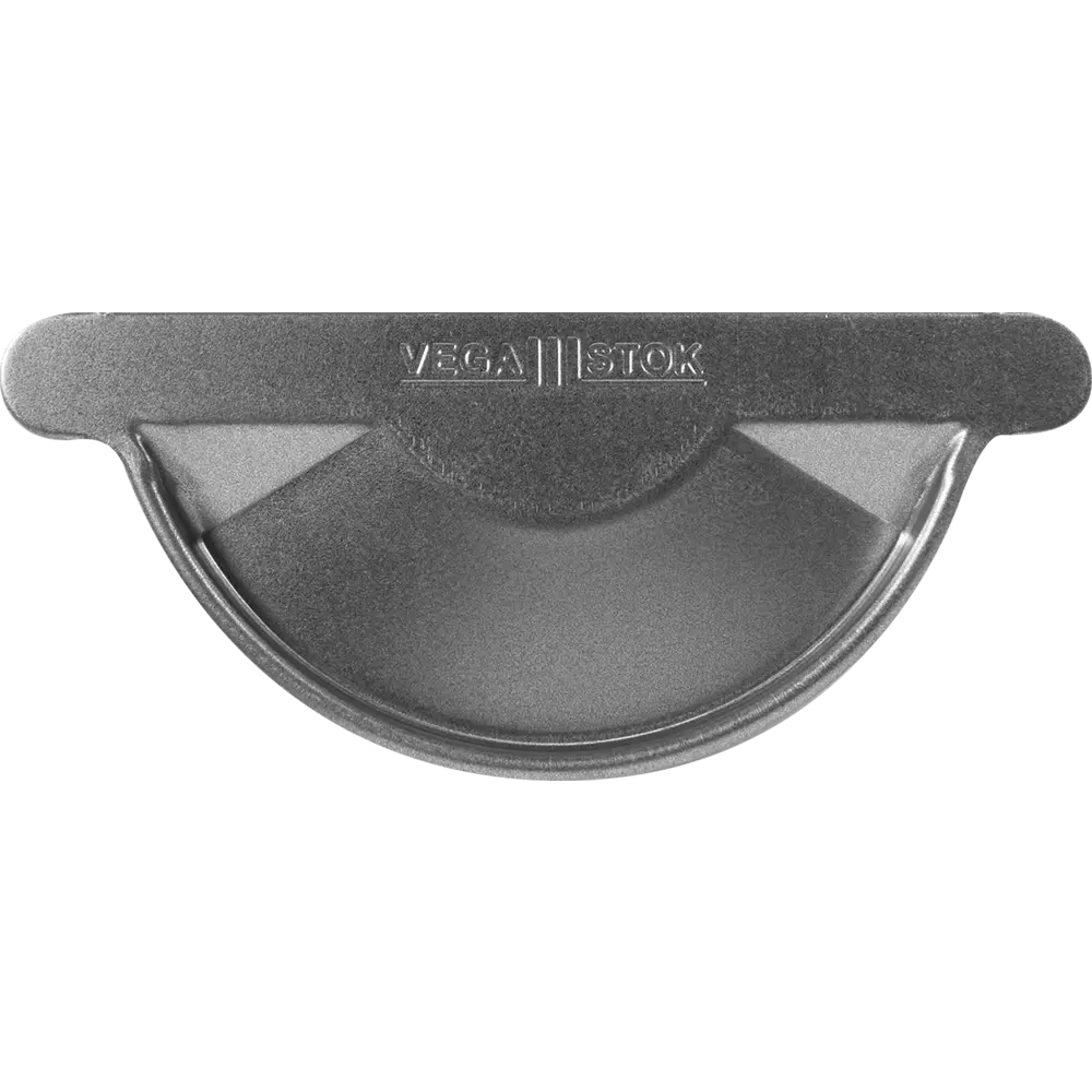 Заглушка полукруглого желоба D125 мм оцинкованный ВЕГА STLM-2043585 - Вид №1