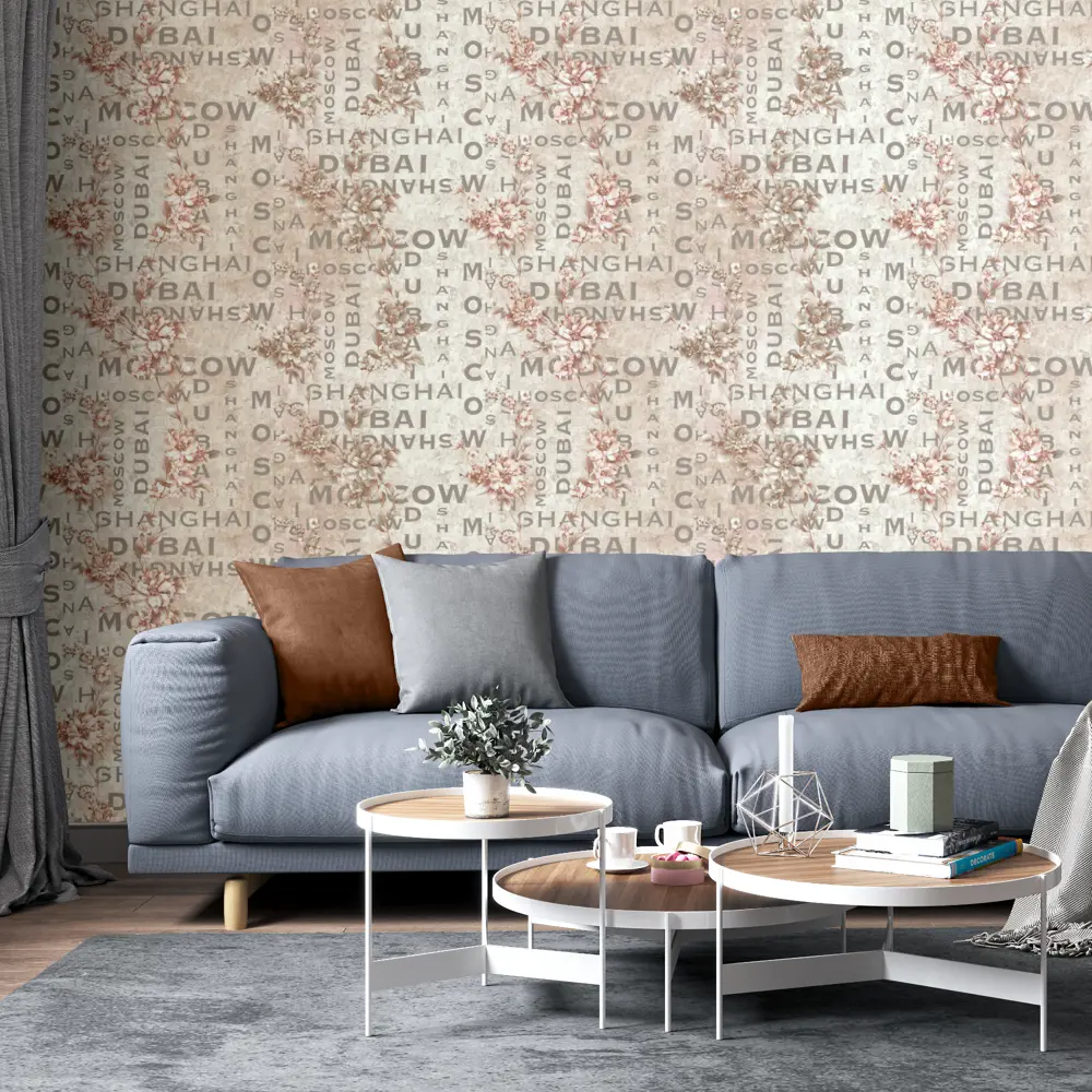 Обои флизелиновые Palitra Family Romantis бежевые 1.06 м FM71681-21 STLM-2108792 - Вид №2