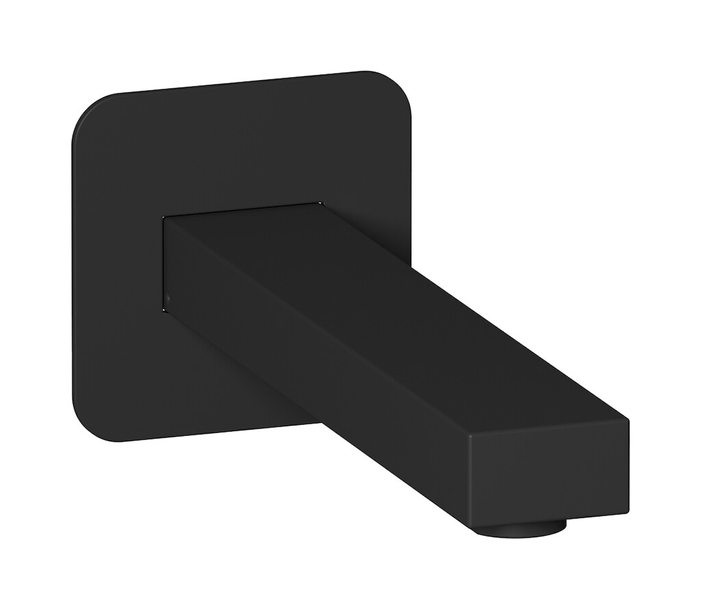 Настенный излив для ванны WE ARE IB ru327np Matt Black Rubacuori 