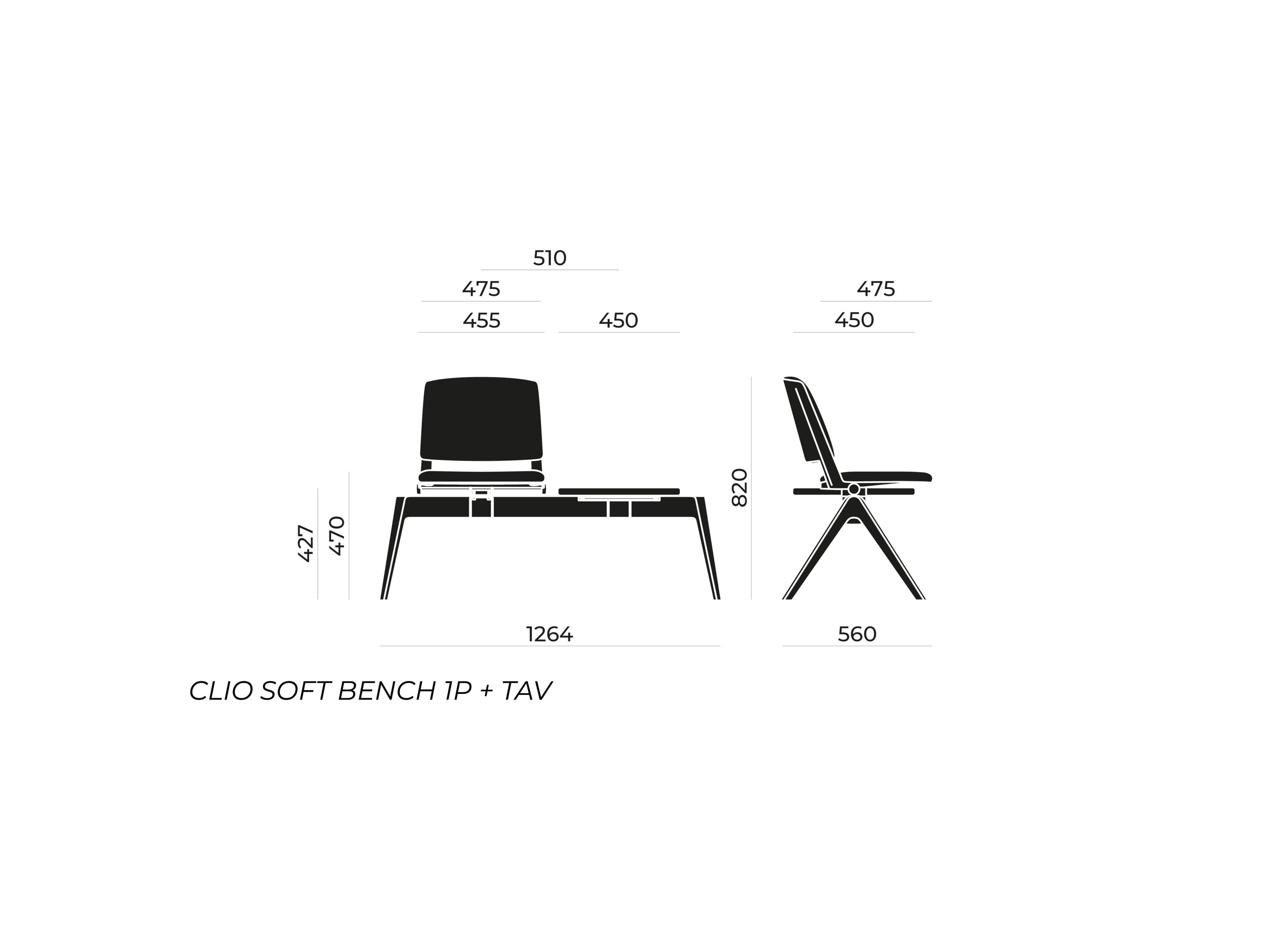 Сидя на полу бар Nahu Clio Soft Bench ARCH-00096784 - Вид №2
