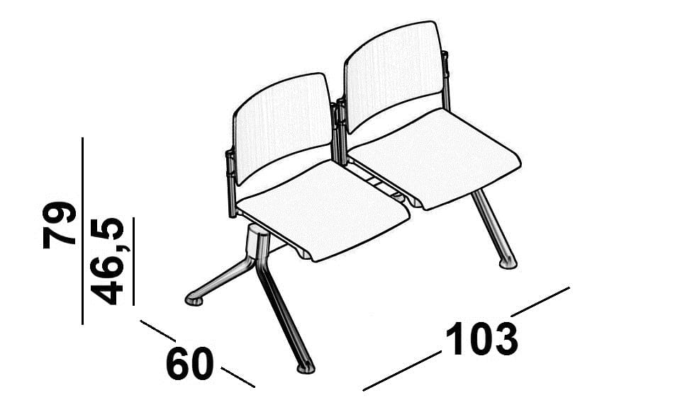 Сиденье на полу из полипропилена Luxy Essential ARCH-00020575 - Вид №1
