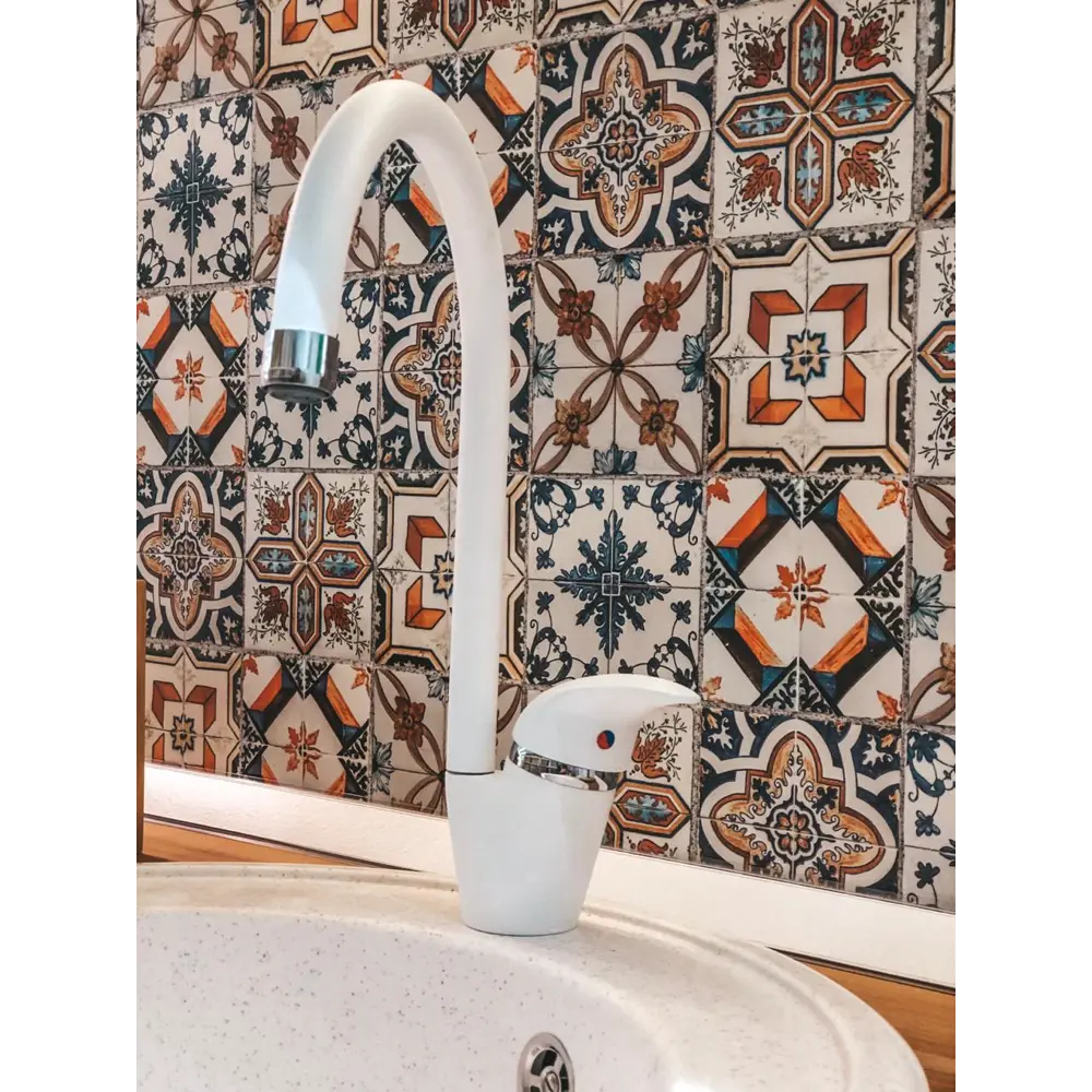 Смеситель для кухни Paini Sicily 31.5 см цвет белый гранит STLM-2093331