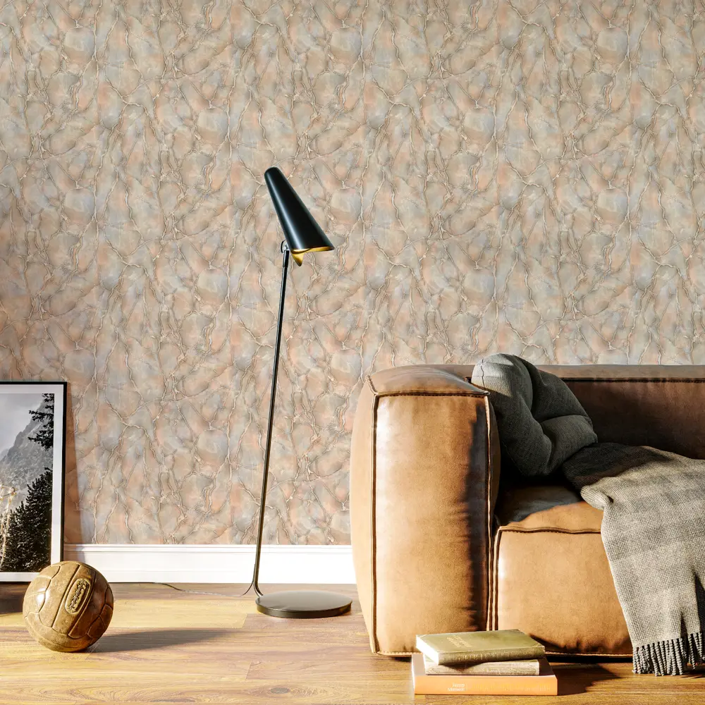 Обои флизелиновые Family Energies бежевые 1.06 м FM71729-26 PALITRA FAMILY STLM-2023768 - Вид №2