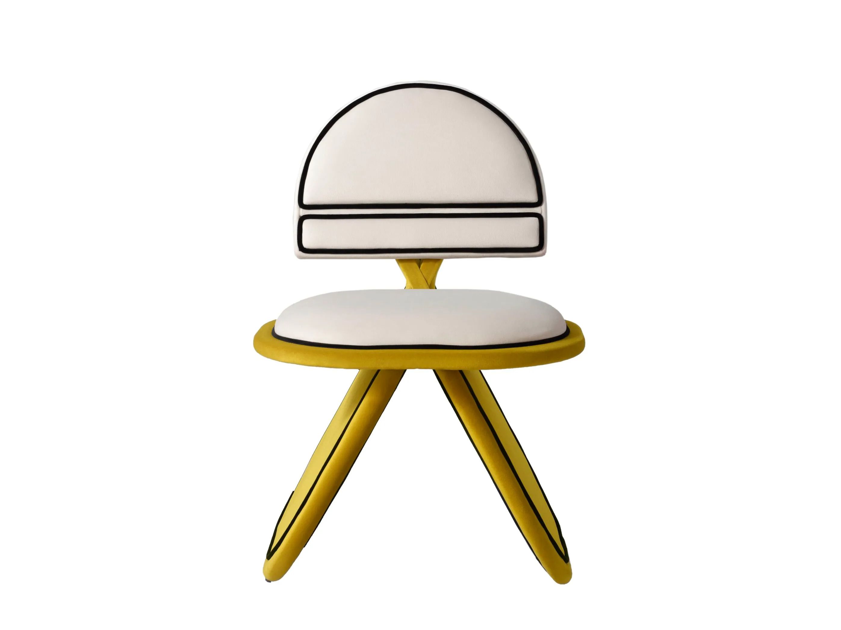 Бархатный мягкий стул DOVAIN STUDIO MECO ARCH-00073637 - Вид №1