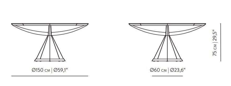 Круглый деревянный стол для гостиной Wewood VASCO ARCH-00147677 - Вид №14