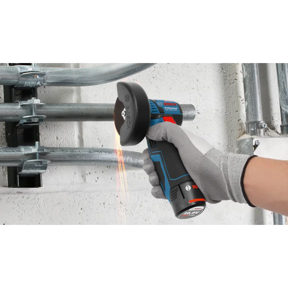 УШМ аккумуляторная бесщеточная Bosch GWS 12V-76 06019F2000, 12 В Li-ion, 76 мм, без АКБ и ЗУ BOSCH PROFESSIONAL STLM-2007469 - Вид №7