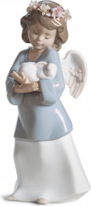 10669004 LLADRO Фигурка Lladro "Небесная любовь" 8x18см Фарфор