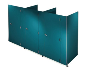 Sistema modulare per box toilet in HPL