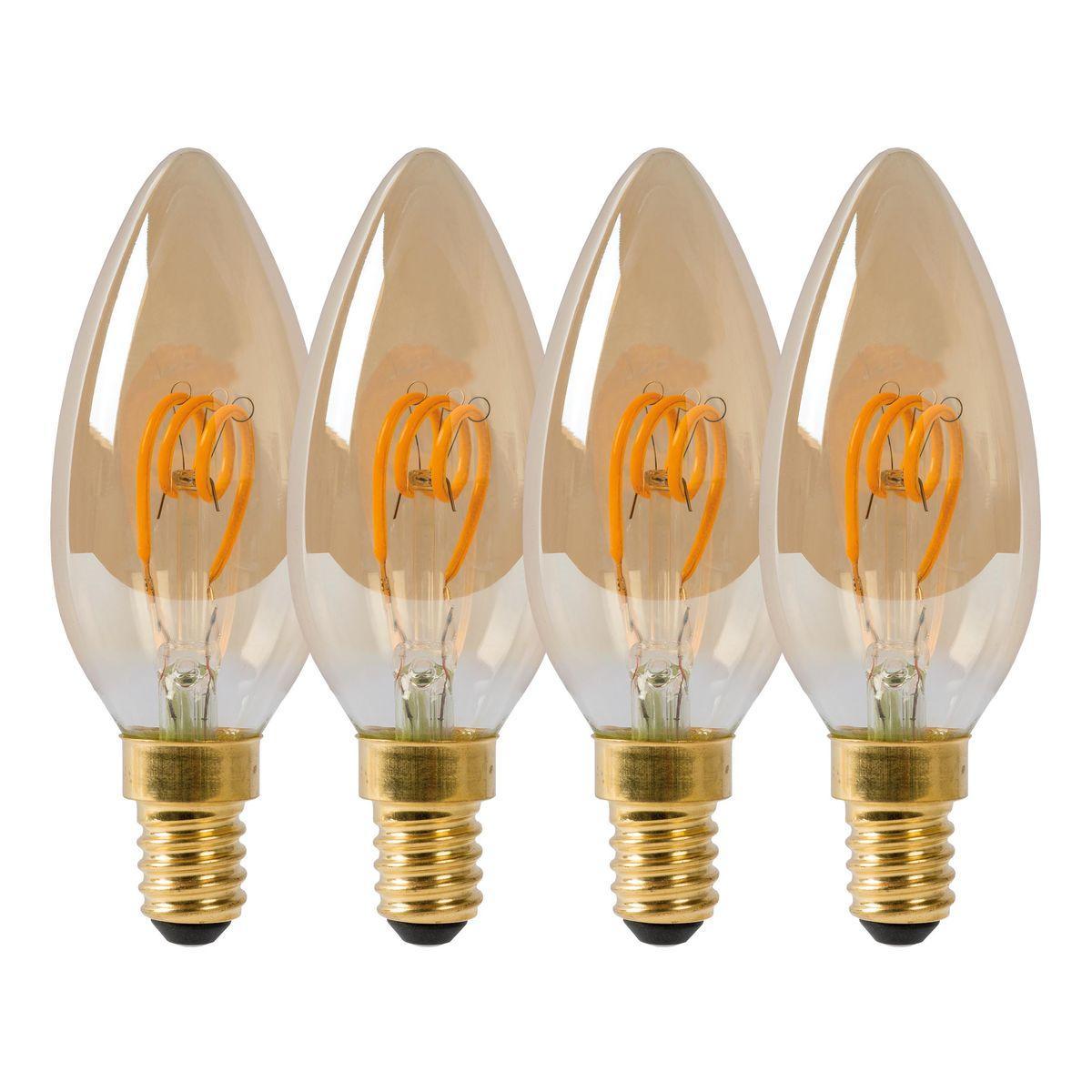 49043/14/62 Лампа светодиодная диммируемая E14 3W 2200K янтарная Lucide Led Bulb