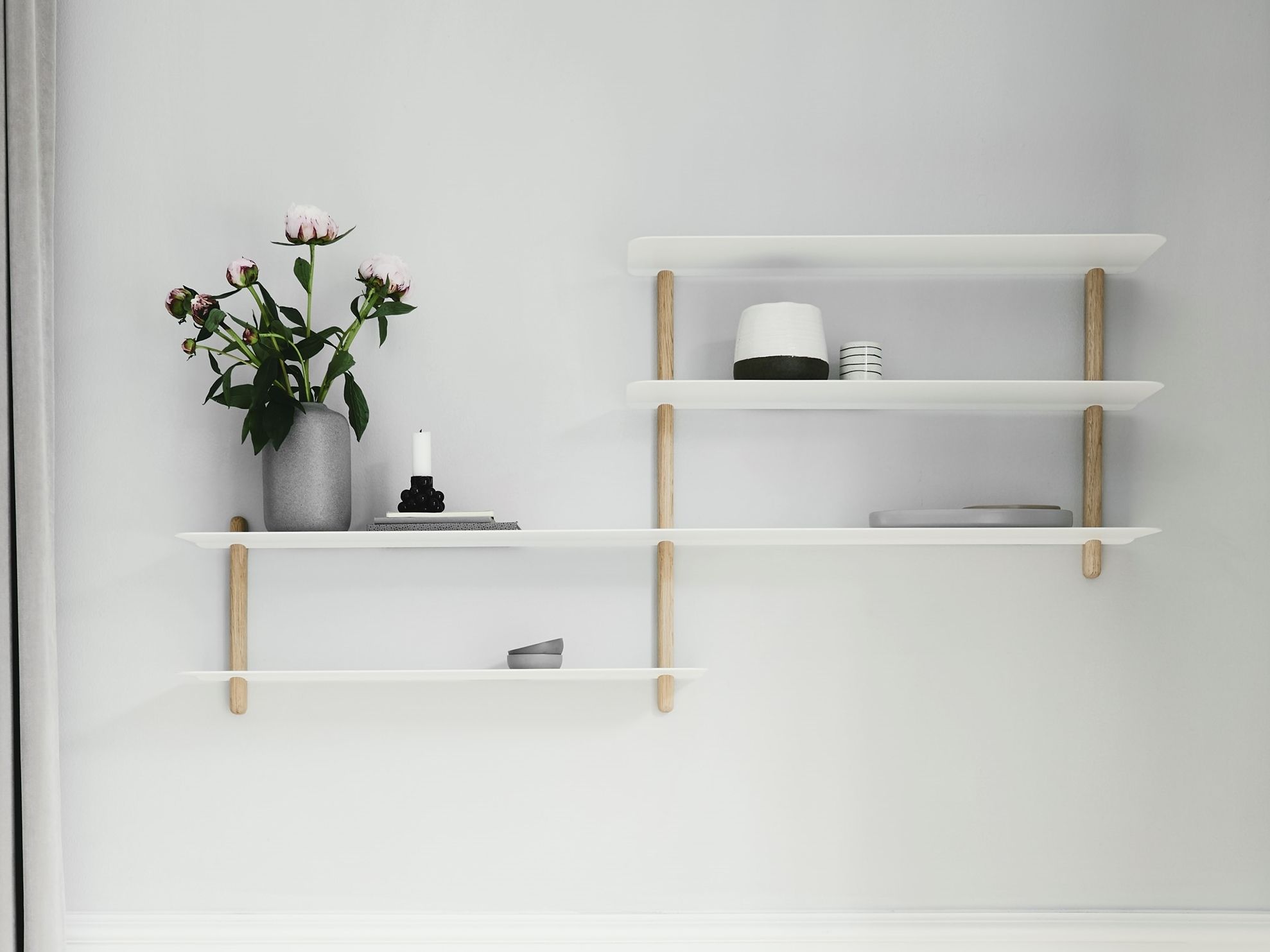 Стальной и деревянный настенный книжный шкаф Gejst Nivo ARCH-00076157 - Вид №2